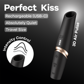Satisfyer Perfect Kiss Mini Air Wave Clitoral Massager Clit Ticklers and Pulsators